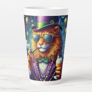Caneca De Café Latte Lion/Louisiana Mardi Gras