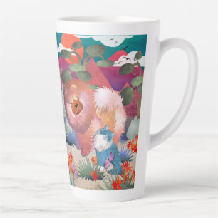 Caneca De Café Latte LIONZ E DRAGONZ Latte Mug