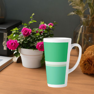 Caneca De Café Latte Listras Ovos de coriandro verde : Paleta de Primav