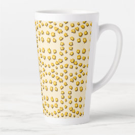 Caneca De Café Latte Little flowers