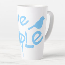Caneca De Café Latte Live Simple
