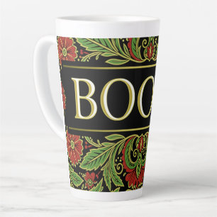 Caneca De Café Latte Livros Amantes de Livros Escritores Leitores Bibli