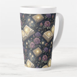 Caneca De Café Latte Livros Mágicos