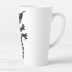 Caneca De Café Latte Lizard Tribal