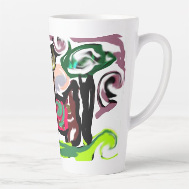 Caneca De Café Latte Llama Lazy (Direita)