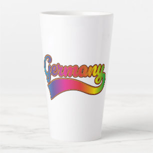 Caneca De Café Latte logotipo arco-íris da Alemanha