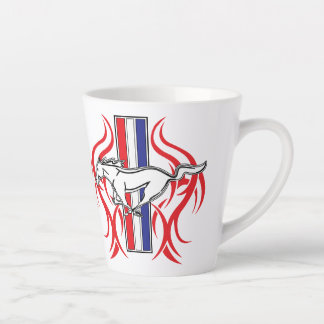 Caneca De Café Latte Logotipo CSCMC com Tribal