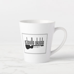 Caneca De Café Latte Logotipo da Sociedade Asheville Ukulele