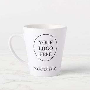 Caneca De Café Latte Logotipo de Promocional personalizado - Sem pedido