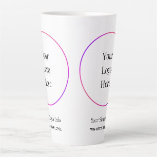 Caneca De Café Latte Logotipo Empresarial Modelo de Empresa Moderna