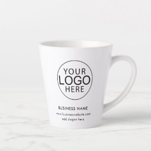 Caneca De Café Latte Logotipo Empresarial Simples de Brindes Promociona