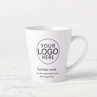 Caneca De Café Latte Logotipo Empresarial Simples de Brindes Promociona