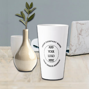 Caneca De Café Latte Logotipo Personalizado Empresarial