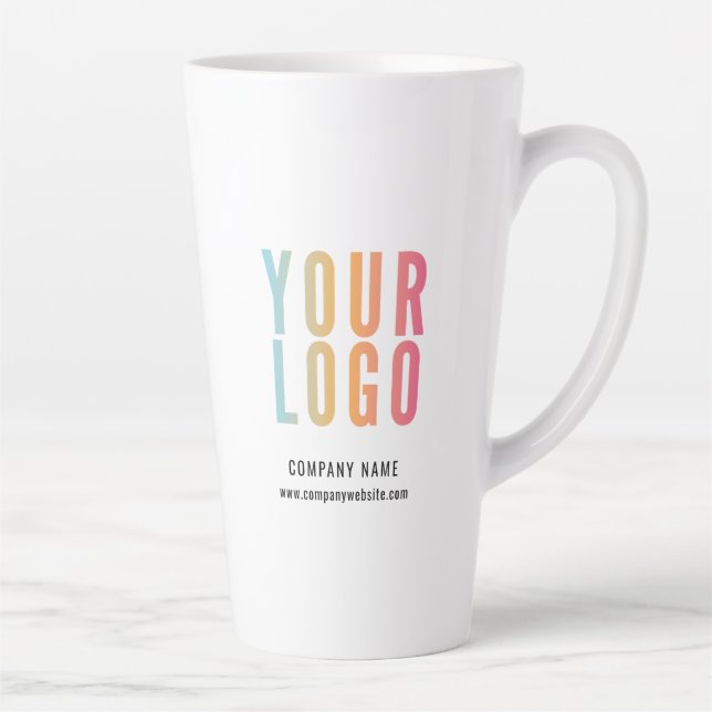 Caneca De Café Latte Logotipo Promocional Empresarial (Direita)