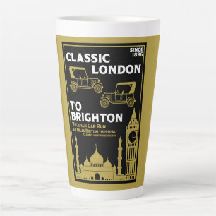 Caneca De Café Latte London Para Brighton Veteran Car Run