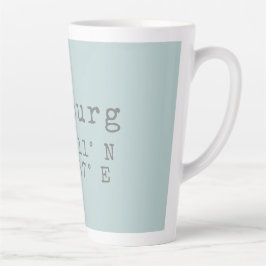 Caneca De Café Latte Longitude de Hamburgo Latitude