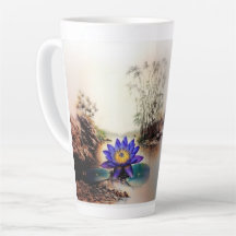 Lotus Azul Emergindo das Águas Mortas (Vietnamita)