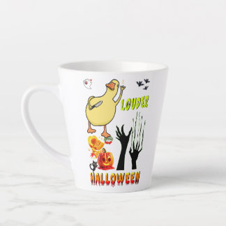 Caneca De Café Latte Louder Drinkware Esmagando Boo Zumbi Halloween