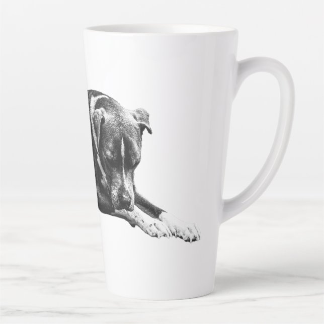 Caneca De Café Latte Lounge Dog Morning Mug (Direita)
