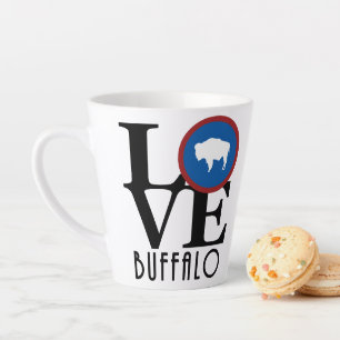 Caneca De Café Latte LOVE Buffalo Wyoming