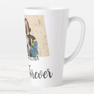 Caneca De Café Latte Love Forever LGbtq casal orgulho adicionar nome de