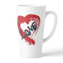 Love Hearts Latte Mug