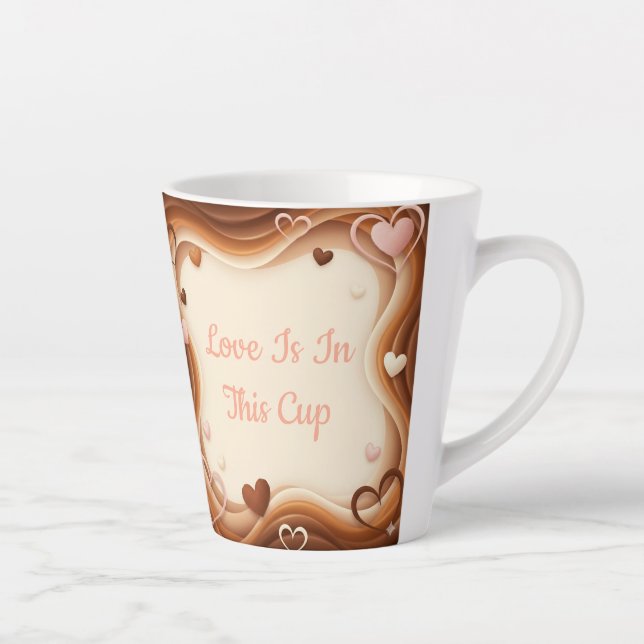 Caneca De Café Latte Love Is In This Cup (Direita)