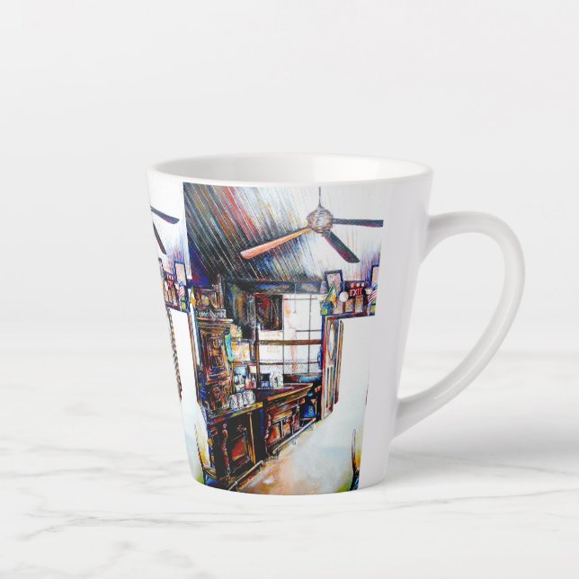 Caneca De Café Latte Love is Not a Wall, It's a Bridge (Direita)