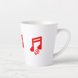 Caneca De Café Latte @ love music