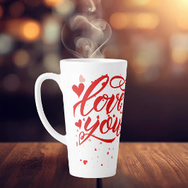 Caneca De Café Latte Love You Large Latte Mug