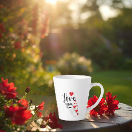 Caneca De Café Latte Love You Latte Mug