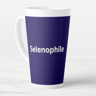 Caneca De Café Latte Lover de Lua Selenófilo