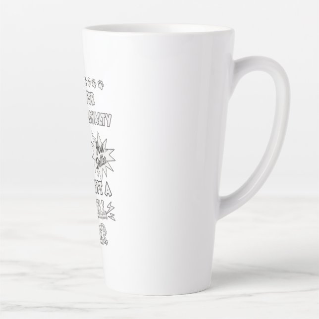 Caneca De Café Latte Loyal Pit Bull Terrier Advocate  (Direita)