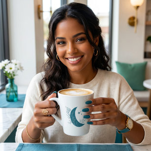 Caneca De Café Latte Lua