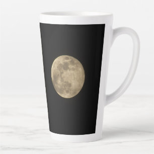 Caneca De Café Latte Lua cheia