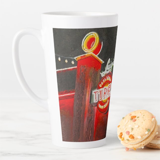 Caneca De Café Latte Luigi's Tires (In Situ)