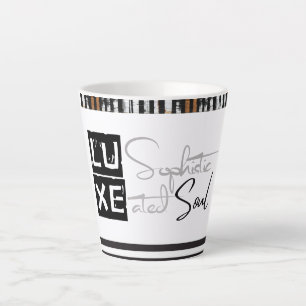 Caneca De Café Latte LUXE Alma Sofisticada