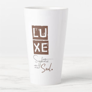Caneca De Café Latte LUXE Alma Sofisticada