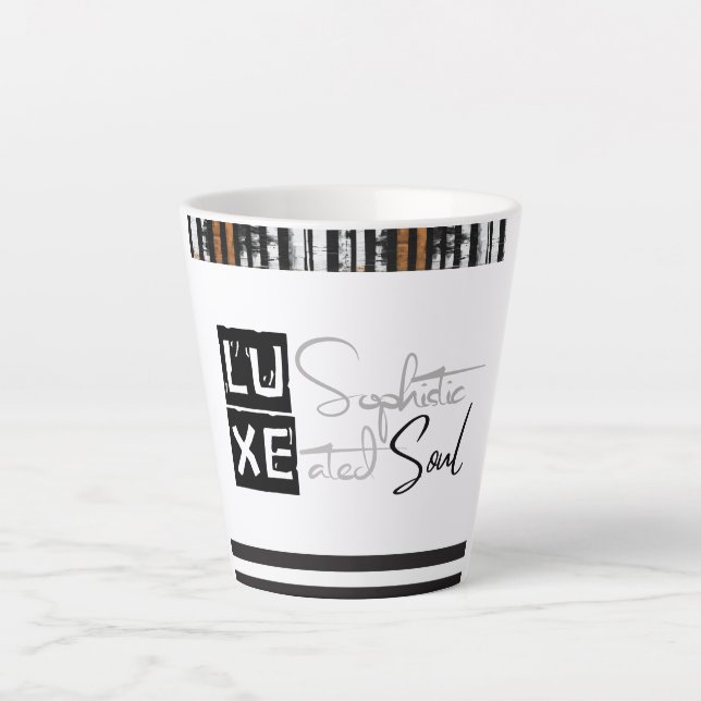Caneca De Café Latte LUXE Sophisticated Soul (Frente)