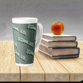 Caneca De Café Latte Luz-3D da Escola