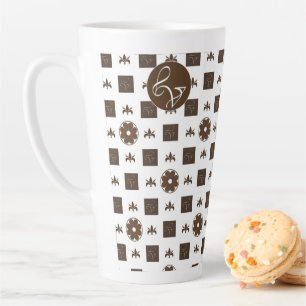 Caneca De Café Latte LV Lata Grande Mug