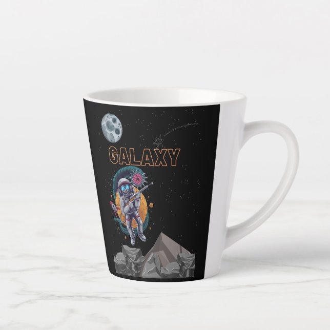 Caneca De Café Latte macaco GALÁCTICO (Direita)