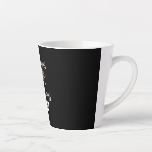 Caneca De Café Latte Madre Art | Grammy De Um Aniversário De Aniversári (Direita)