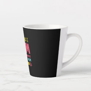 Caneca De Café Latte Madre Art Meu Apelido é Mamãe Aniversário