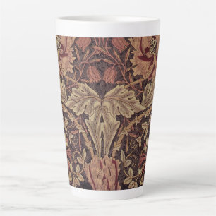 Caneca De Café Latte Madressilva por William Morris, Flores de Jardim A