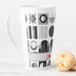 Caneca De Café Latte Mãe Café Horário do Médio Contemporâneo Estilo do 