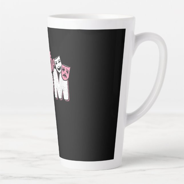 Caneca De Café Latte Mãe de Teatro Mãe Bonita - Presente em Ação (Direita)