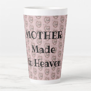 Caneca De Café Latte Mãe Feita No Céu