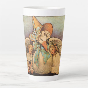 Caneca De Café Latte Mãe Gansa Vintage Crianças Jessie Willcox Smith