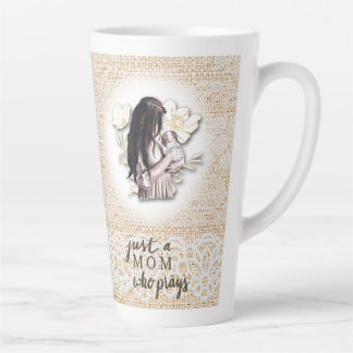 Caneca De Café Latte Mãe Que Reza (diário correspondente disponível)